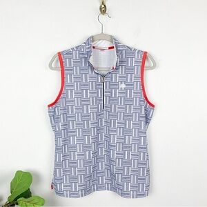 Fairway & Greene Ladies Sleeveless Polo Top Sz L